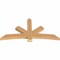 Ekena Millwork Alberta Smooth Timber Gable Bracket, Western Red Cedar, 72"W x 36"H x 3 1/2"D x 5 1/2"F, 12/12 Pitch GBW072X36X0406ALB00SWR - alternate 5